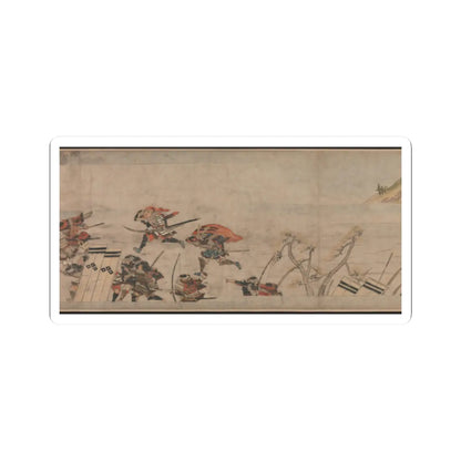 Unidentified artist - A Long Tale for an Autumn Night (Aki no yo nagamonogatari) - ca. 1400 v11 - STICKER Vinyl Kiss-Cut Decal