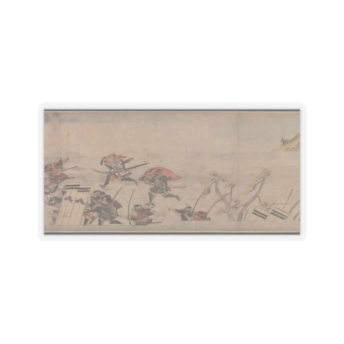 Unidentified artist - A Long Tale for an Autumn Night (Aki no yo nagamonogatari) - ca. 1400 v11 - STICKER Vinyl Kiss-Cut Decal