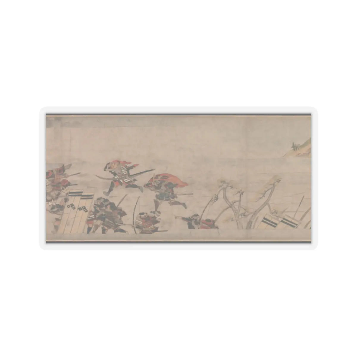 Unidentified artist - A Long Tale for an Autumn Night (Aki no yo nagamonogatari) - ca. 1400 v11 - STICKER Vinyl Kiss-Cut Decal