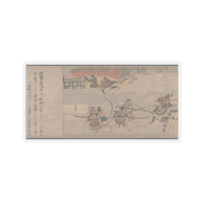 Unidentified artist - A Long Tale for an Autumn Night (Aki no yo nagamonogatari) - ca. 1400 v12 - STICKER Vinyl Kiss-Cut Decal