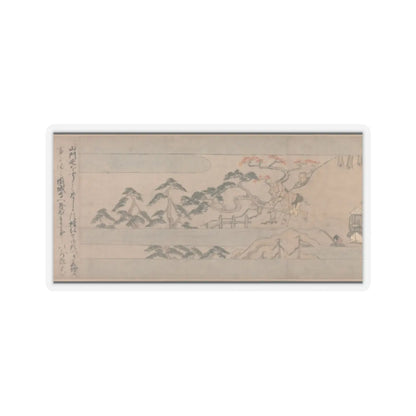 Unidentified artist - A Long Tale for an Autumn Night (Aki no yo nagamonogatari) - ca. 1400 v14 - STICKER Vinyl Kiss-Cut Decal