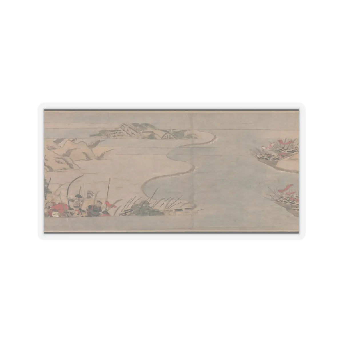 Unidentified artist - A Long Tale for an Autumn Night (Aki no yo nagamonogatari) - ca. 1400 v19 - STICKER Vinyl Kiss-Cut Decal