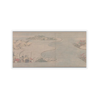 Unidentified artist - A Long Tale for an Autumn Night (Aki no yo nagamonogatari) - ca. 1400 v19 - STICKER Vinyl Kiss-Cut Decal