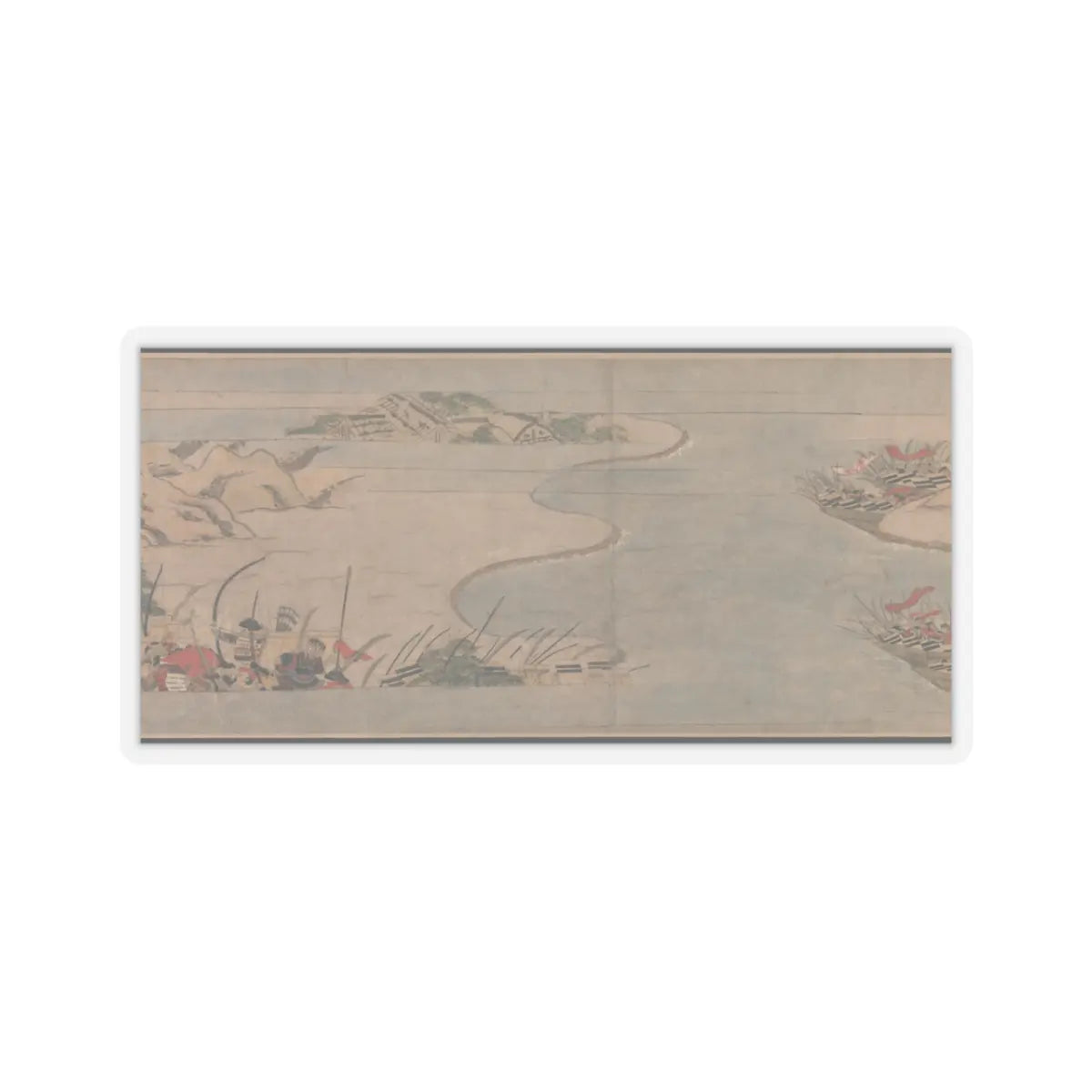 Unidentified artist - A Long Tale for an Autumn Night (Aki no yo nagamonogatari) - ca. 1400 v19 - STICKER Vinyl Kiss-Cut Decal