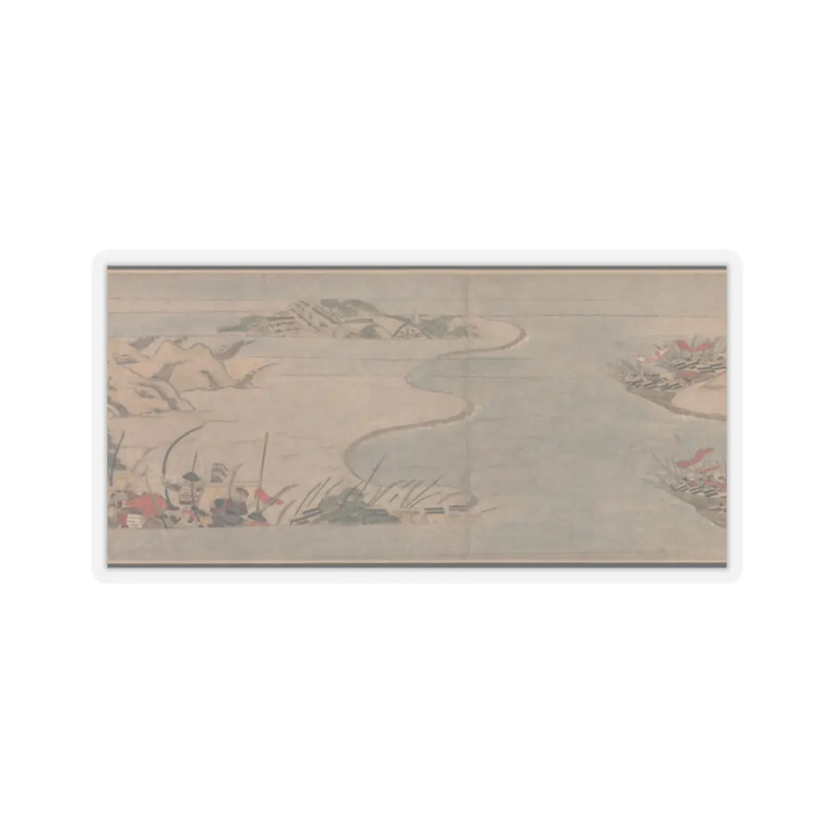 Unidentified artist - A Long Tale for an Autumn Night (Aki no yo nagamonogatari) - ca. 1400 v19 - STICKER Vinyl Kiss-Cut Decal