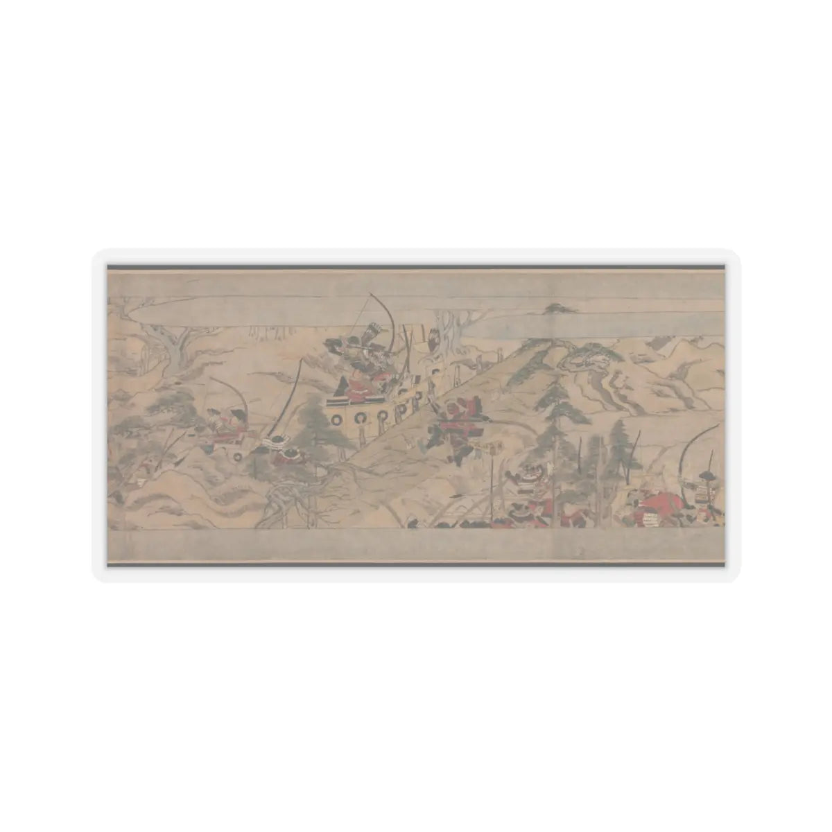 Unidentified artist - A Long Tale for an Autumn Night (Aki no yo nagamonogatari) - ca. 1400 v20 - STICKER Vinyl Kiss-Cut Decal