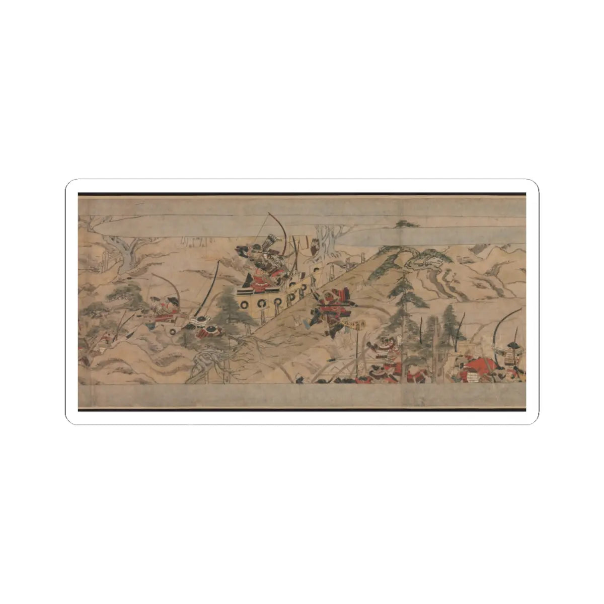 Unidentified artist - A Long Tale for an Autumn Night (Aki no yo nagamonogatari) - ca. 1400 v20 - STICKER Vinyl Kiss-Cut Decal