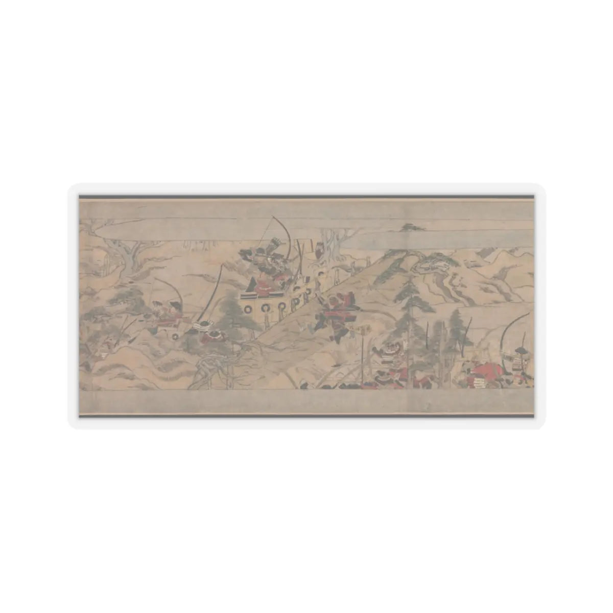 Unidentified artist - A Long Tale for an Autumn Night (Aki no yo nagamonogatari) - ca. 1400 v20 - STICKER Vinyl Kiss-Cut Decal