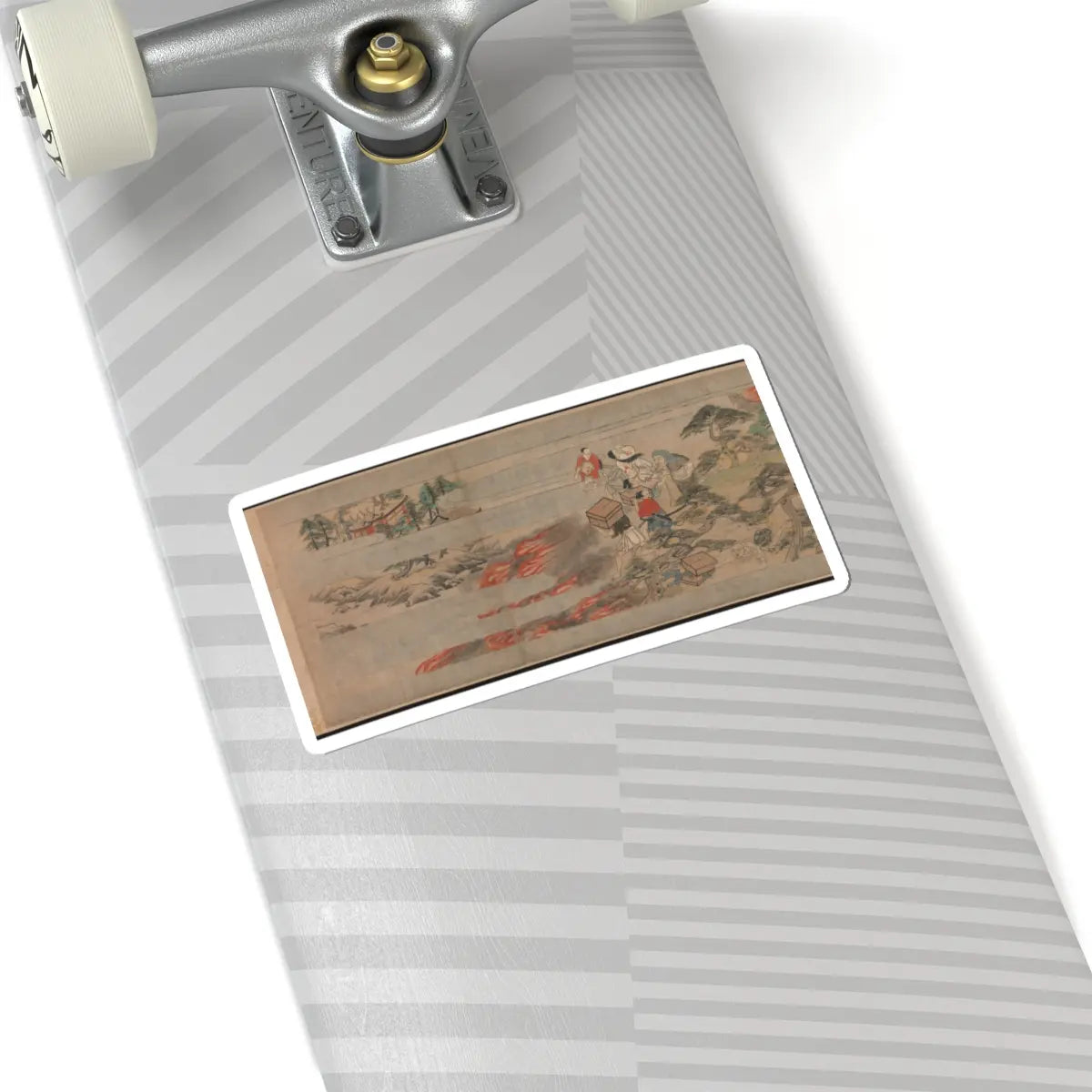 Unidentified artist - A Long Tale for an Autumn Night (Aki no yo nagamonogatari) - ca. 1400 v22 - STICKER Vinyl Kiss-Cut Decal