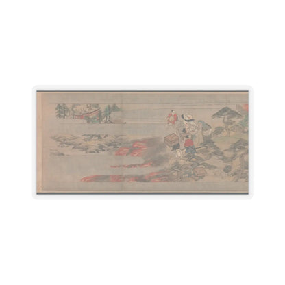 Unidentified artist - A Long Tale for an Autumn Night (Aki no yo nagamonogatari) - ca. 1400 v22 - STICKER Vinyl Kiss-Cut Decal