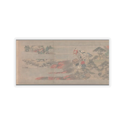 Unidentified artist - A Long Tale for an Autumn Night (Aki no yo nagamonogatari) - ca. 1400 v22 - STICKER Vinyl Kiss-Cut Decal