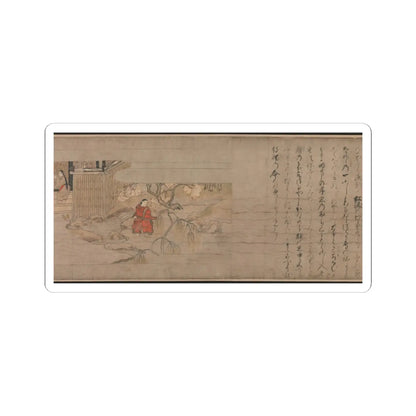 Unidentified artist - A Long Tale for an Autumn Night (Aki no yo nagamonogatari) - ca. 1400 v3 - STICKER Vinyl Kiss-Cut Decal