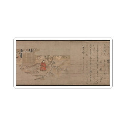 Unidentified artist - A Long Tale for an Autumn Night (Aki no yo nagamonogatari) - ca. 1400 v3 - STICKER Vinyl Kiss-Cut Decal