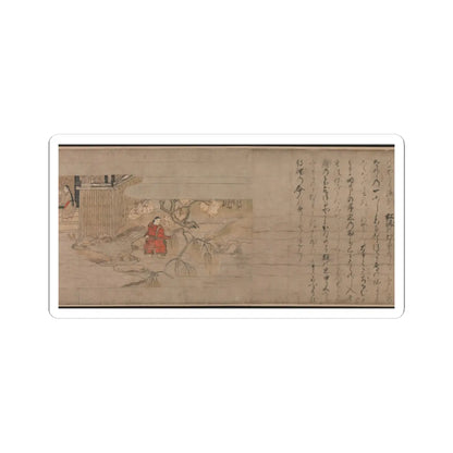 Unidentified artist - A Long Tale for an Autumn Night (Aki no yo nagamonogatari) - ca. 1400 v3 - STICKER Vinyl Kiss-Cut Decal