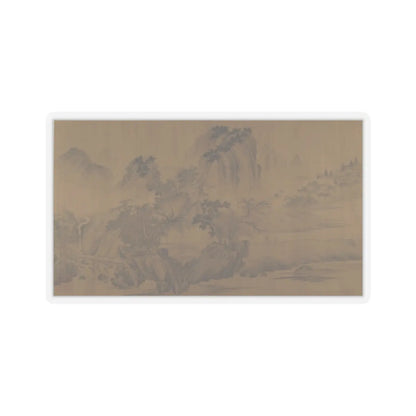 Unidentified artist - A Secluded Fishing Village - unknown v1 - STICKER Vinyl Kiss-Cut Decal