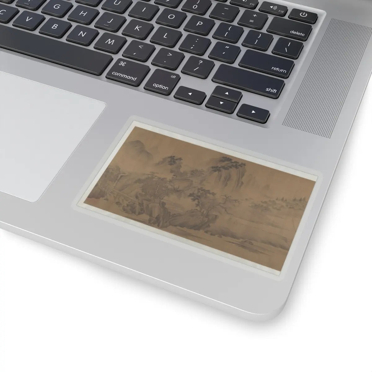 Unidentified artist - A Secluded Fishing Village - unknown v9 - STICKER Vinyl Kiss-Cut Decal
