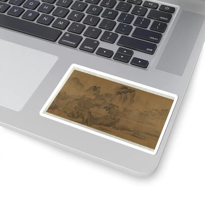 Unidentified artist - A Secluded Fishing Village - unknown v9 - STICKER Vinyl Kiss-Cut Decal