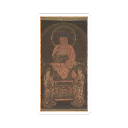 Unidentified artist - Amitabha triad - ca. 13th century v1 - STICKER Vinyl Kiss-Cut Decal