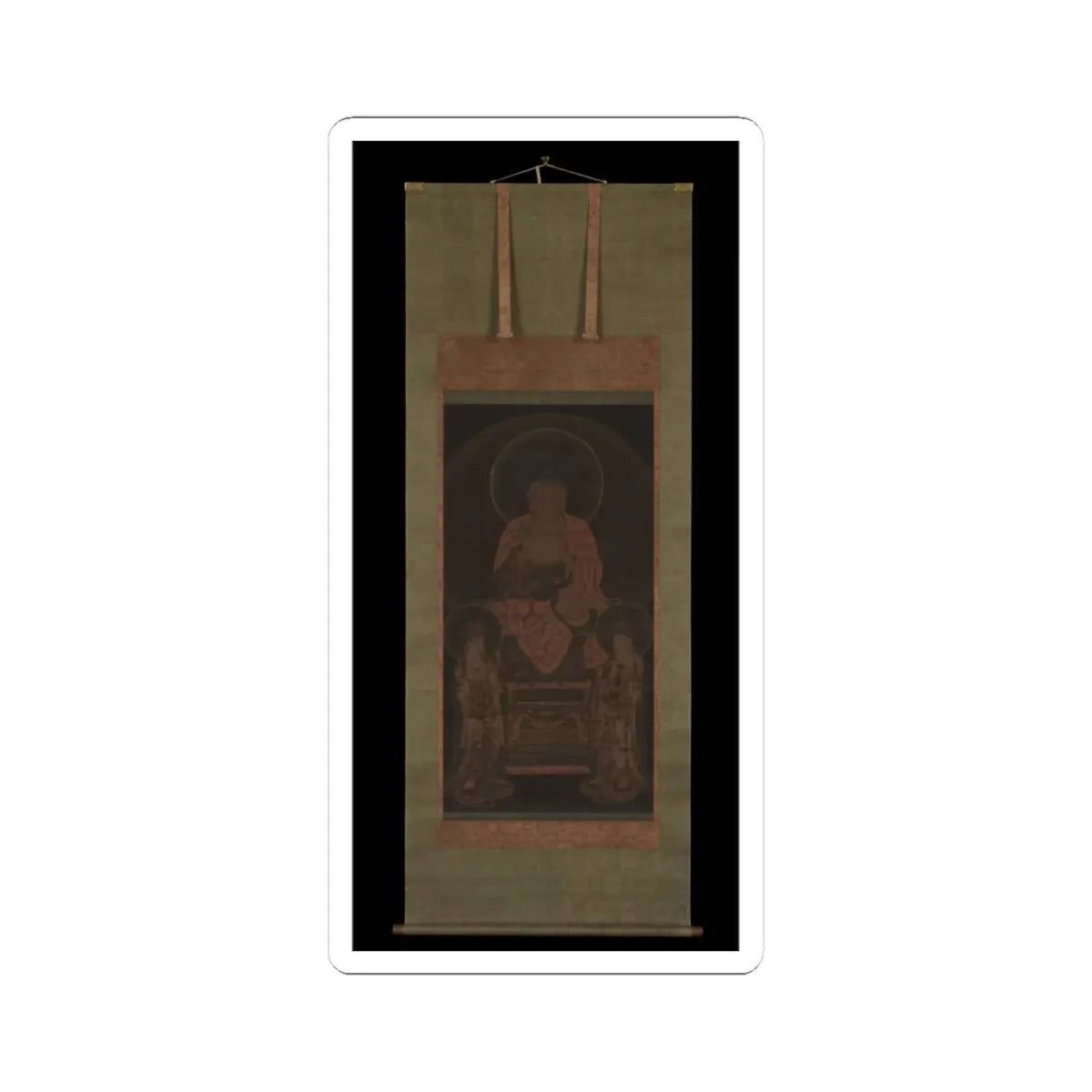Unidentified artist - Amitabha triad - ca. 13th century v2 - STICKER Vinyl Kiss-Cut Decal