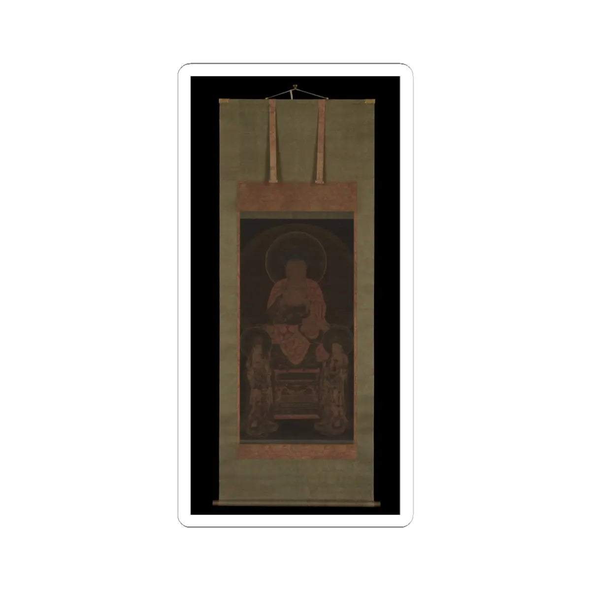 Unidentified artist - Amitabha triad - ca. 13th century v2 - STICKER Vinyl Kiss-Cut Decal