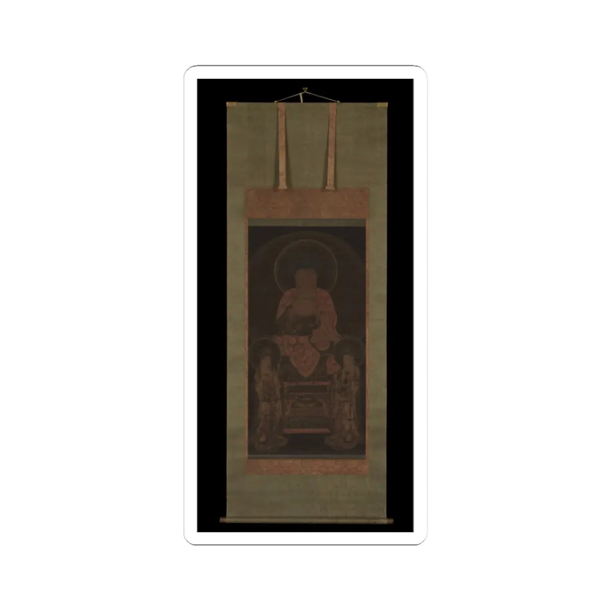 Unidentified artist - Amitabha triad - ca. 13th century v2 - STICKER Vinyl Kiss-Cut Decal