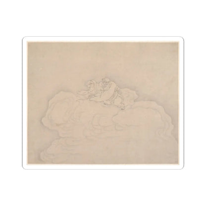 Unidentified artist - An Immortal on a Cloud with a Pair of Peaches - 20th century - STICKER Vinyl Kiss-Cut Decal
