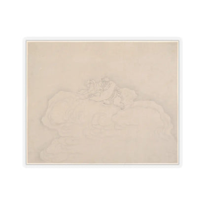 Unidentified artist - An Immortal on a Cloud with a Pair of Peaches - 20th century - STICKER Vinyl Kiss-Cut Decal