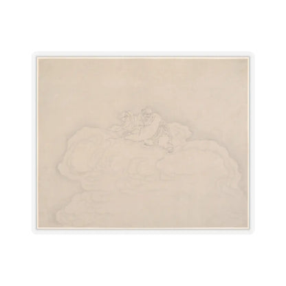 Unidentified artist - An Immortal on a Cloud with a Pair of Peaches - 20th century - STICKER Vinyl Kiss-Cut Decal