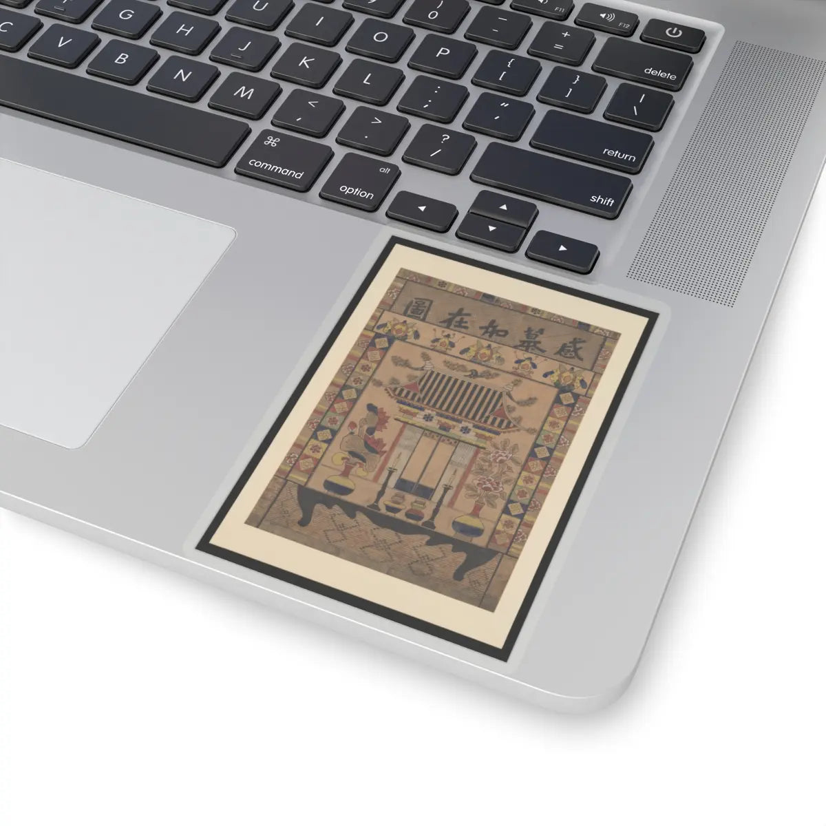Unidentified artist - Ancestral shrine painting - 19th century - STICKER Vinyl Kiss-Cut Decal