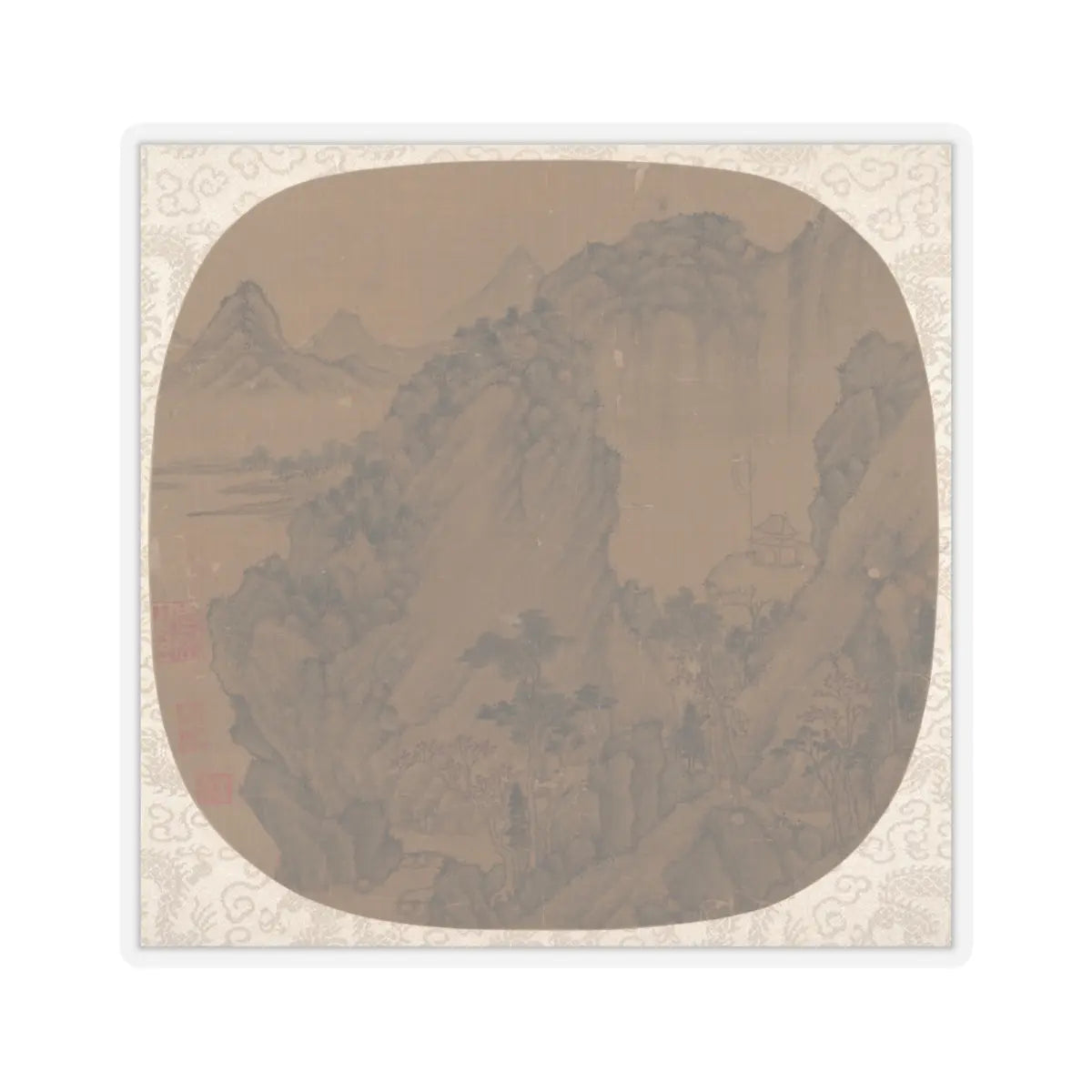 Unidentified artist - Autumnal Hills - unknown - STICKER Vinyl Kiss-Cut Decal