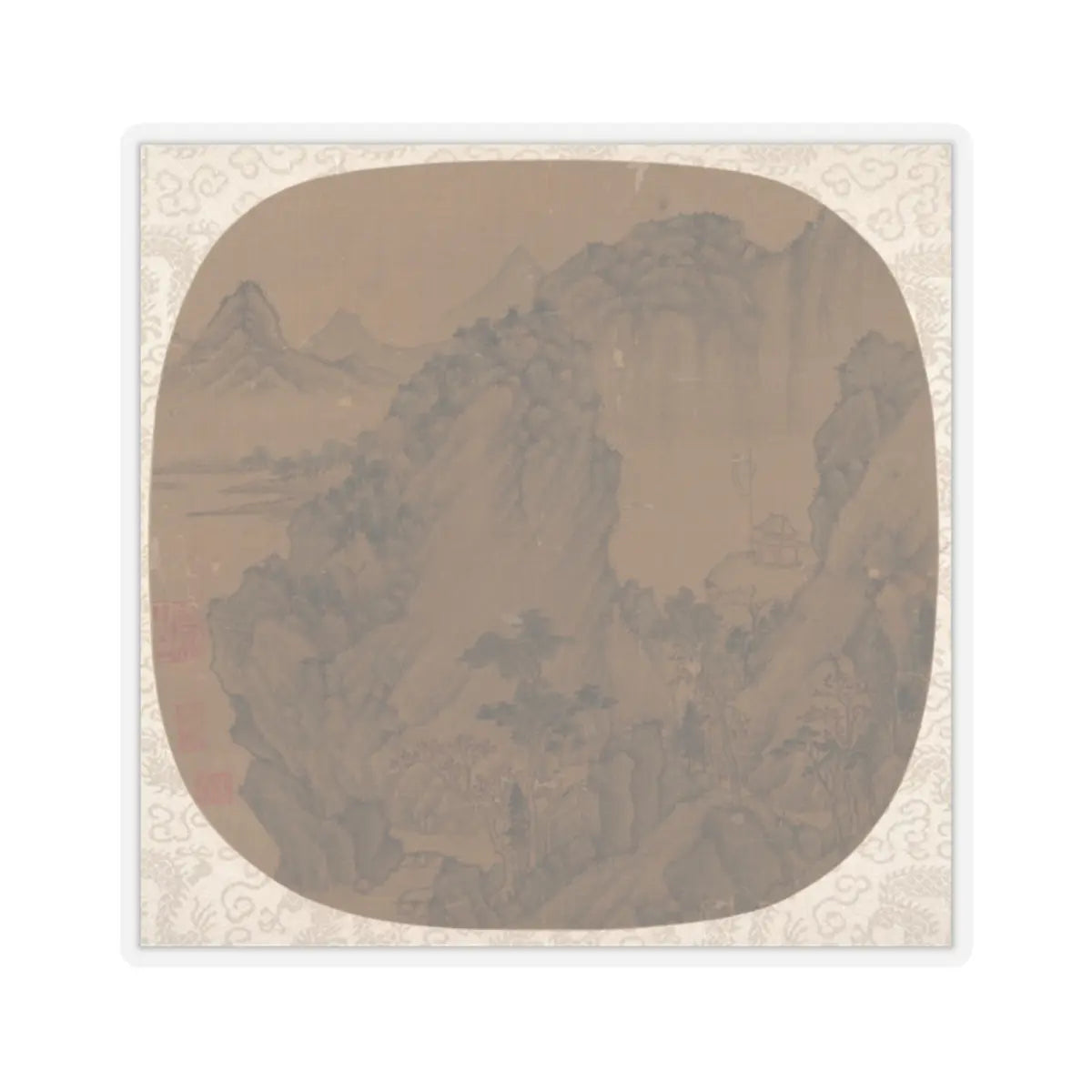 Unidentified artist - Autumnal Hills - unknown - STICKER Vinyl Kiss-Cut Decal
