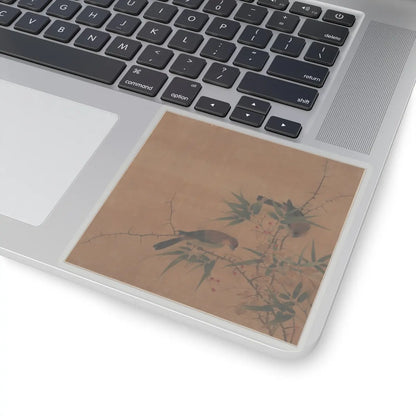 Unidentified artist - Bamboo Branch with Berries and Birds - 17th century - STICKER Vinyl Kiss-Cut Decal