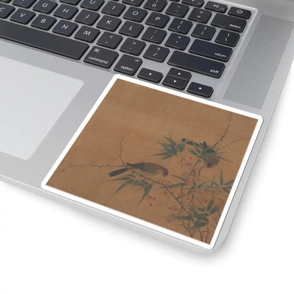 Unidentified artist - Bamboo Branch with Berries and Birds - 17th century - STICKER Vinyl Kiss-Cut Decal