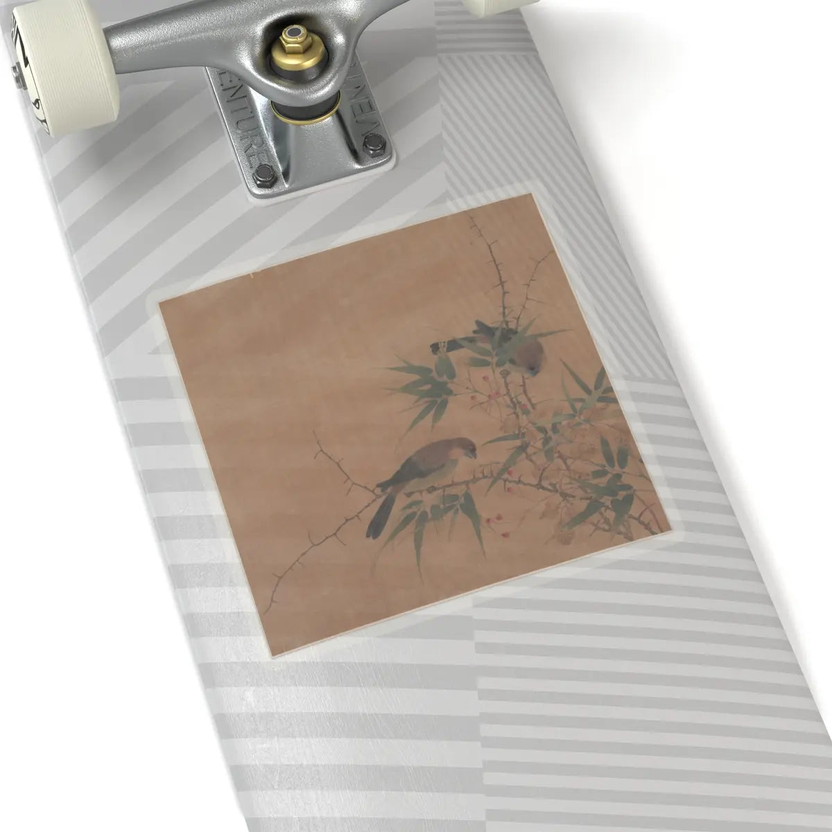 Unidentified artist - Bamboo Branch with Berries and Birds - 17th century - STICKER Vinyl Kiss-Cut Decal