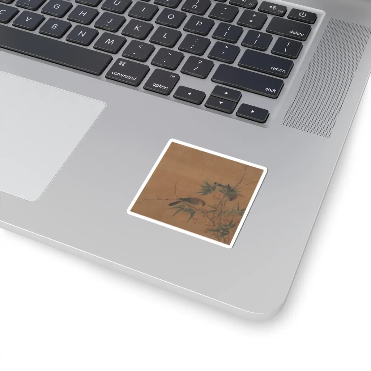Unidentified artist - Bamboo Branch with Berries and Birds - 17th century - STICKER Vinyl Kiss-Cut Decal
