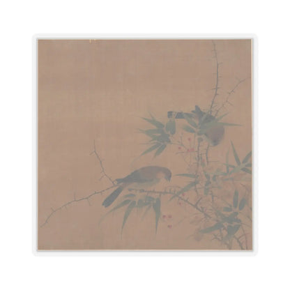 Unidentified artist - Bamboo Branch with Berries and Birds - 17th century - STICKER Vinyl Kiss-Cut Decal