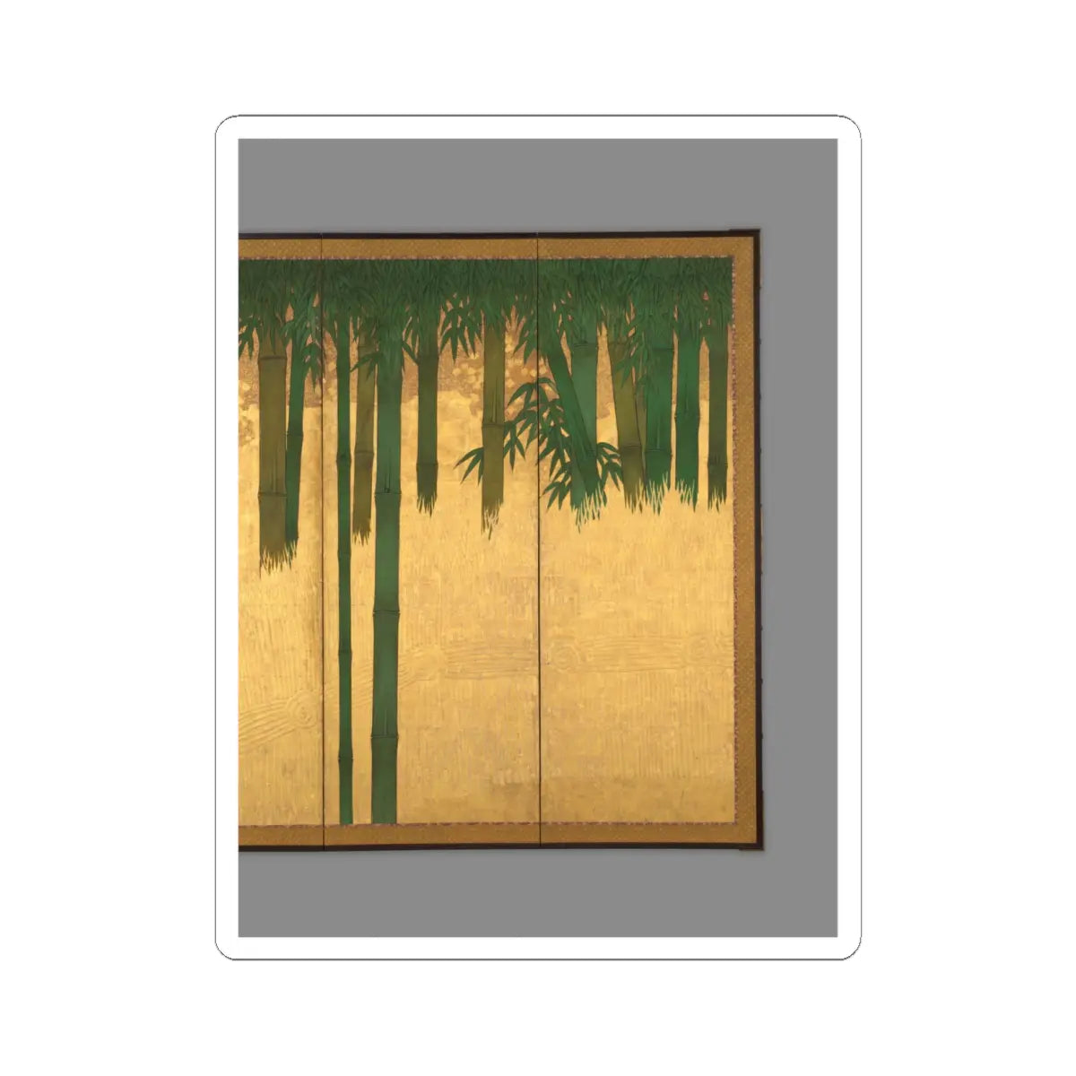 Unidentified artist - Bamboo Grove - second half 17th century v2 - STICKER Vinyl Kiss-Cut Decal