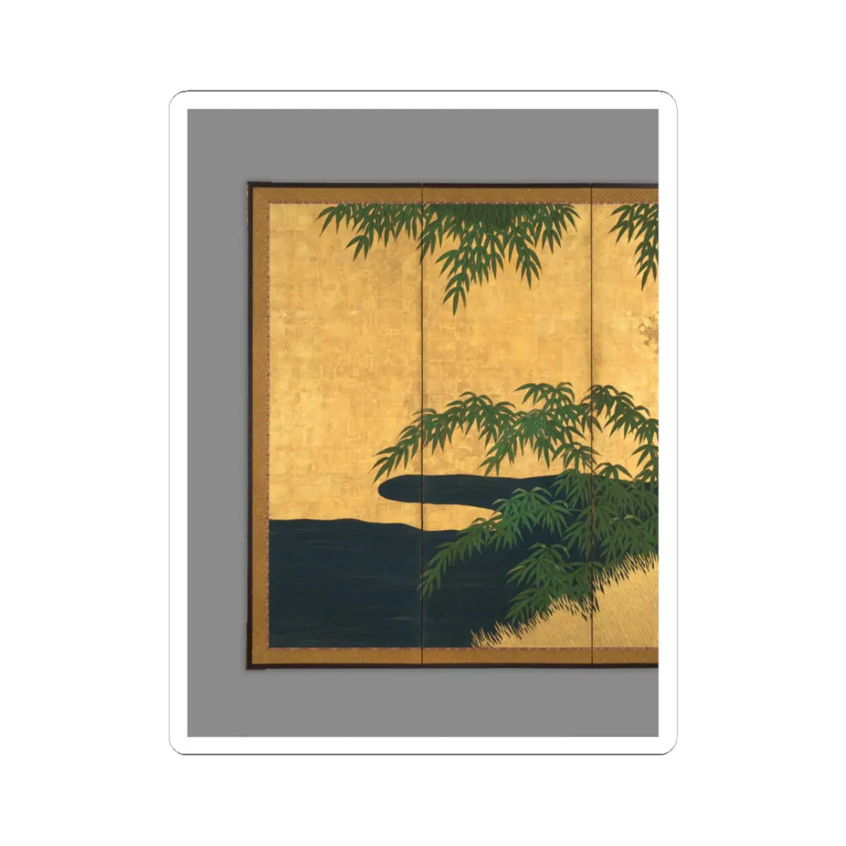 Unidentified artist - Bamboo Grove - second half 17th century v4 - STICKER Vinyl Kiss-Cut Decal