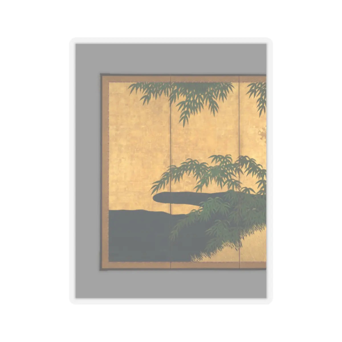 Unidentified artist - Bamboo Grove - second half 17th century v4 - STICKER Vinyl Kiss-Cut Decal
