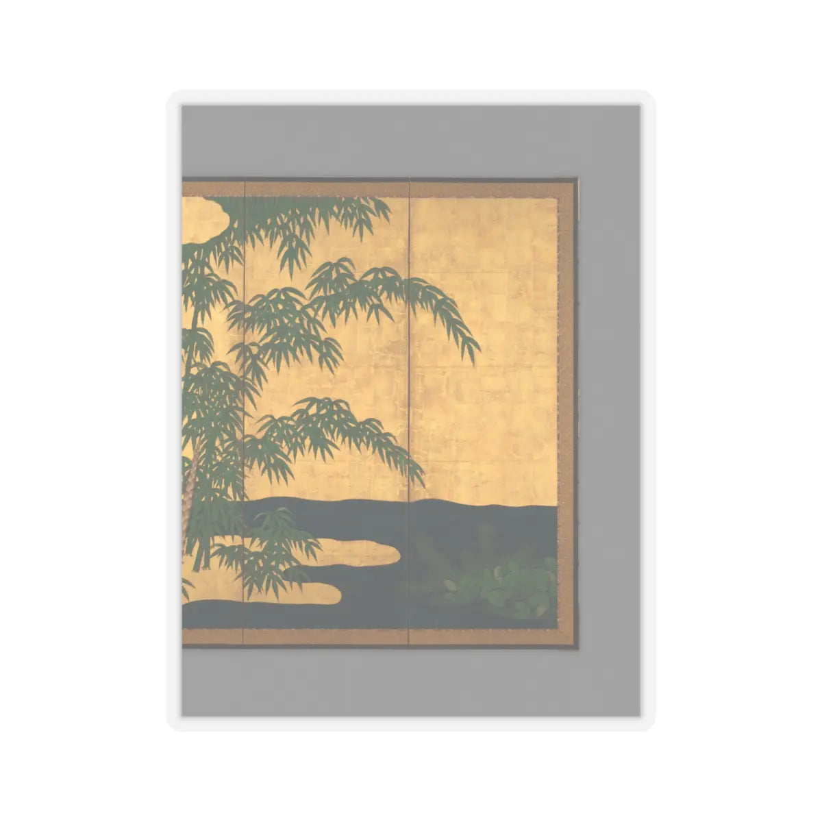 Unidentified artist - Bamboo Grove - second half 17th century v6 - STICKER Vinyl Kiss-Cut Decal
