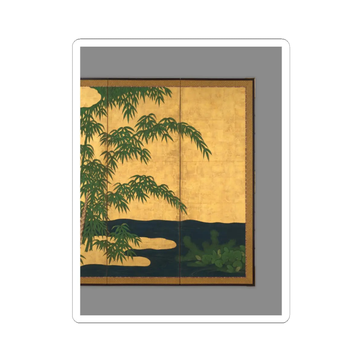 Unidentified artist - Bamboo Grove - second half 17th century v6 - STICKER Vinyl Kiss-Cut Decal