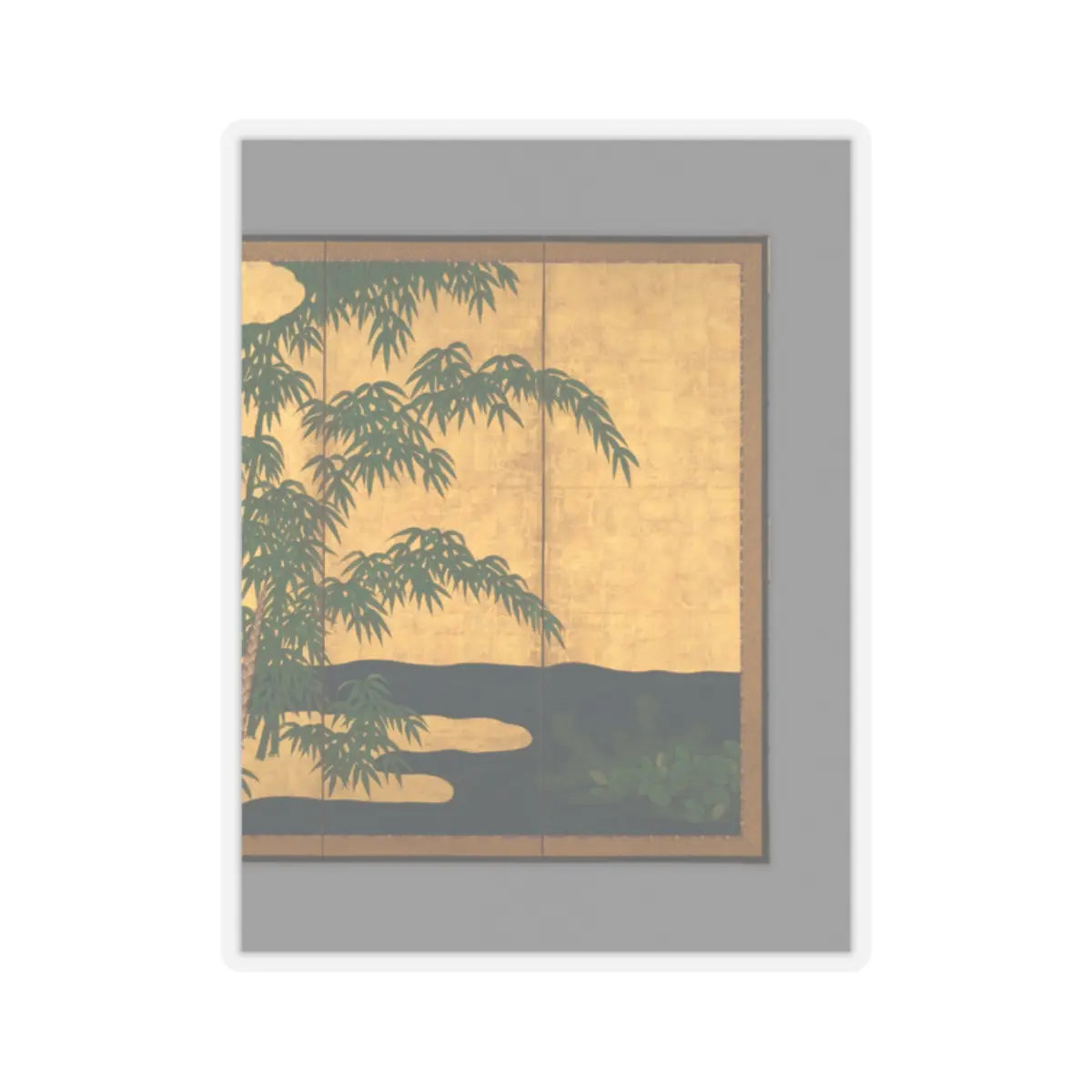 Unidentified artist - Bamboo Grove - second half 17th century v6 - STICKER Vinyl Kiss-Cut Decal