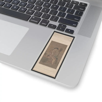 Unidentified artist - Beauty about to bathe - 18th century v2 - STICKER Vinyl Kiss-Cut Decal