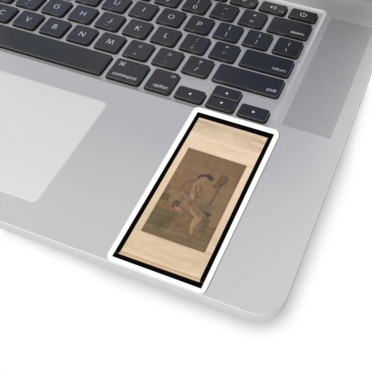 Unidentified artist - Beauty about to bathe - 18th century v2 - STICKER Vinyl Kiss-Cut Decal