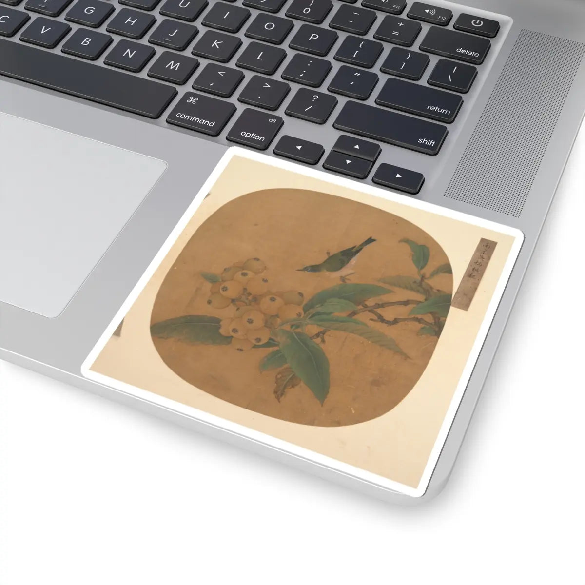 Unidentified artist - Bird on a Loquat Tree - unknown - STICKER Vinyl Kiss-Cut Decal