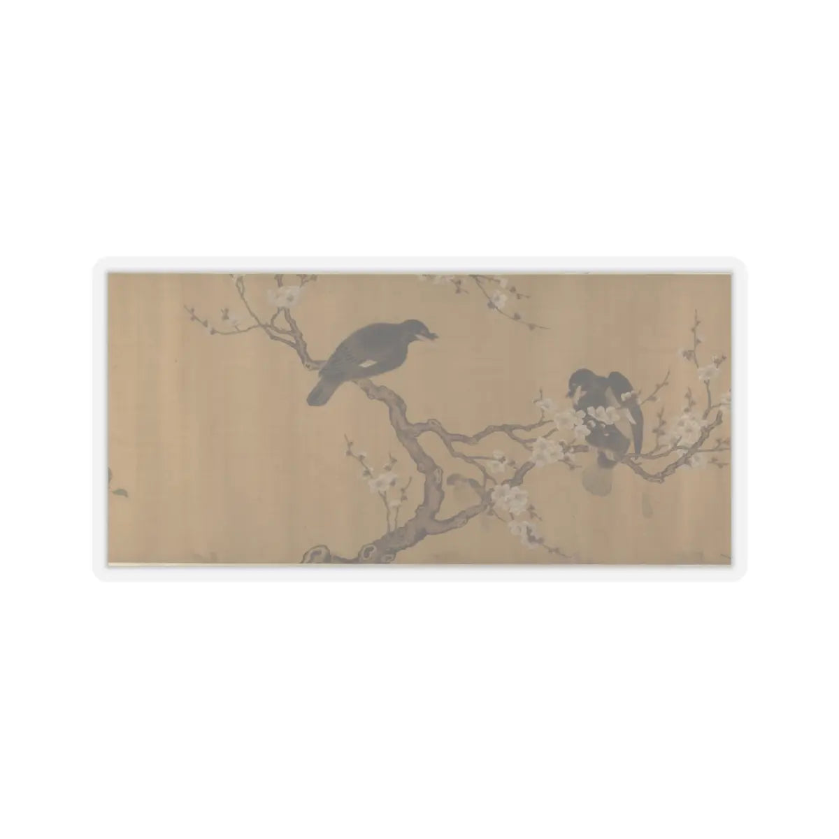 Unidentified artist - Birds on Branches - unknown v7 - STICKER Vinyl Kiss-Cut Decal