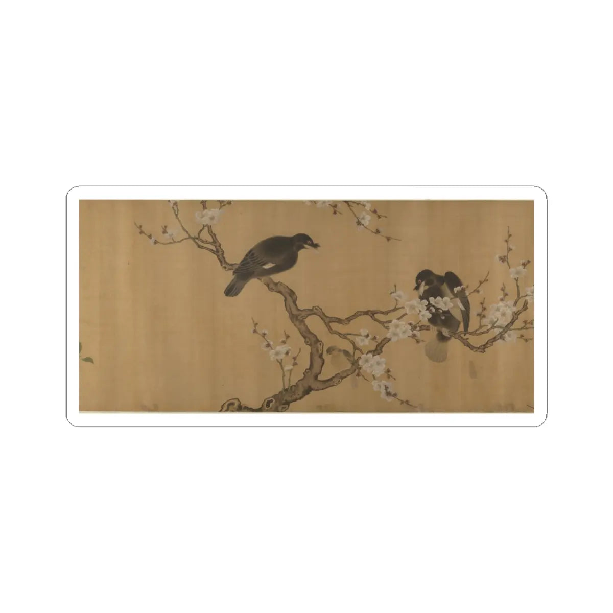 Unidentified artist - Birds on Branches - unknown v7 - STICKER Vinyl Kiss-Cut Decal