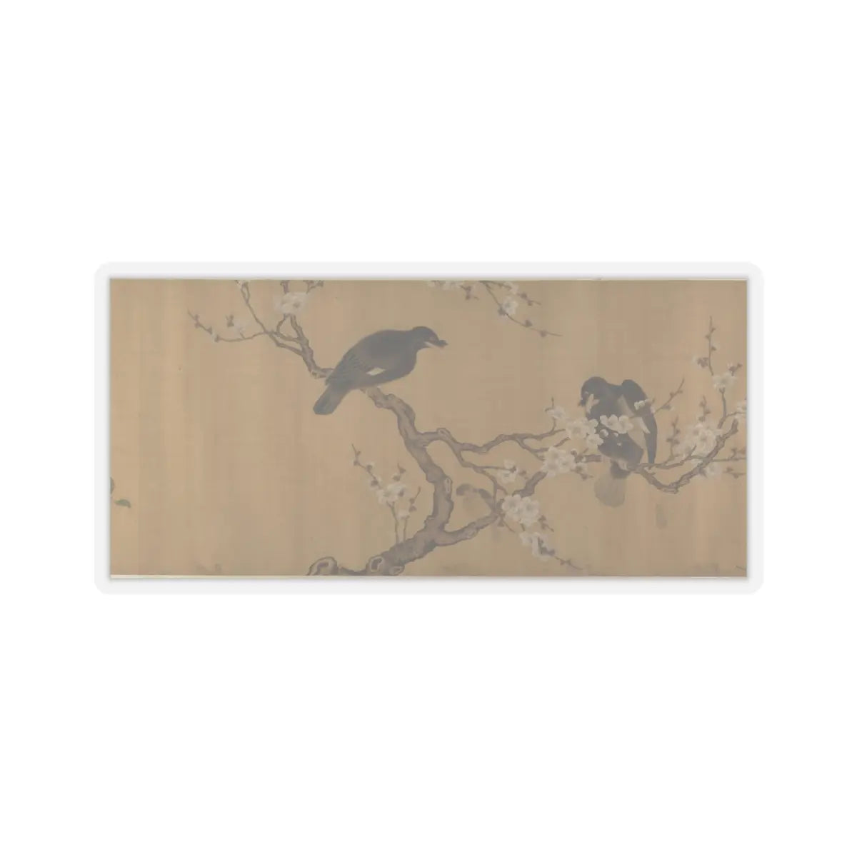 Unidentified artist - Birds on Branches - unknown v7 - STICKER Vinyl Kiss-Cut Decal