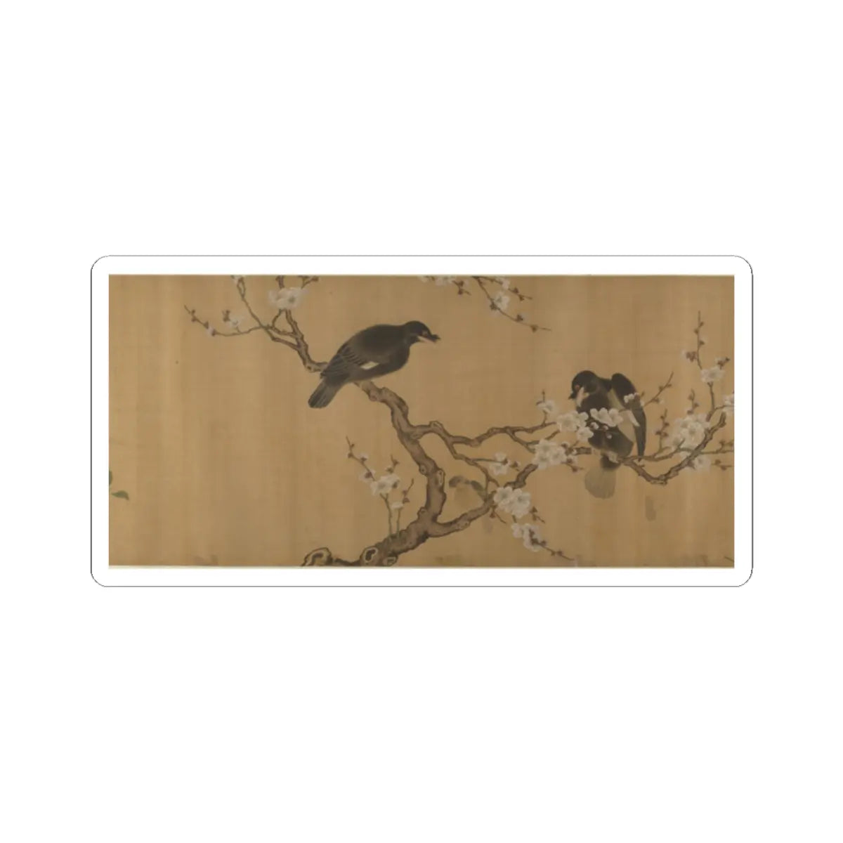 Unidentified artist - Birds on Branches - unknown v7 - STICKER Vinyl Kiss-Cut Decal