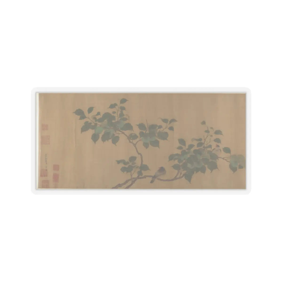 Unidentified artist - Birds on Branches - unknown v9 - STICKER Vinyl Kiss-Cut Decal